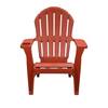 StyleWell Chili Red Plastic Adirondack Chair with Cup and Phone Holder ...