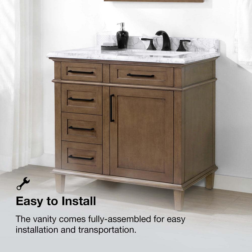 Home Decorators Sonoma 36 in. Vanity — Almond Latte