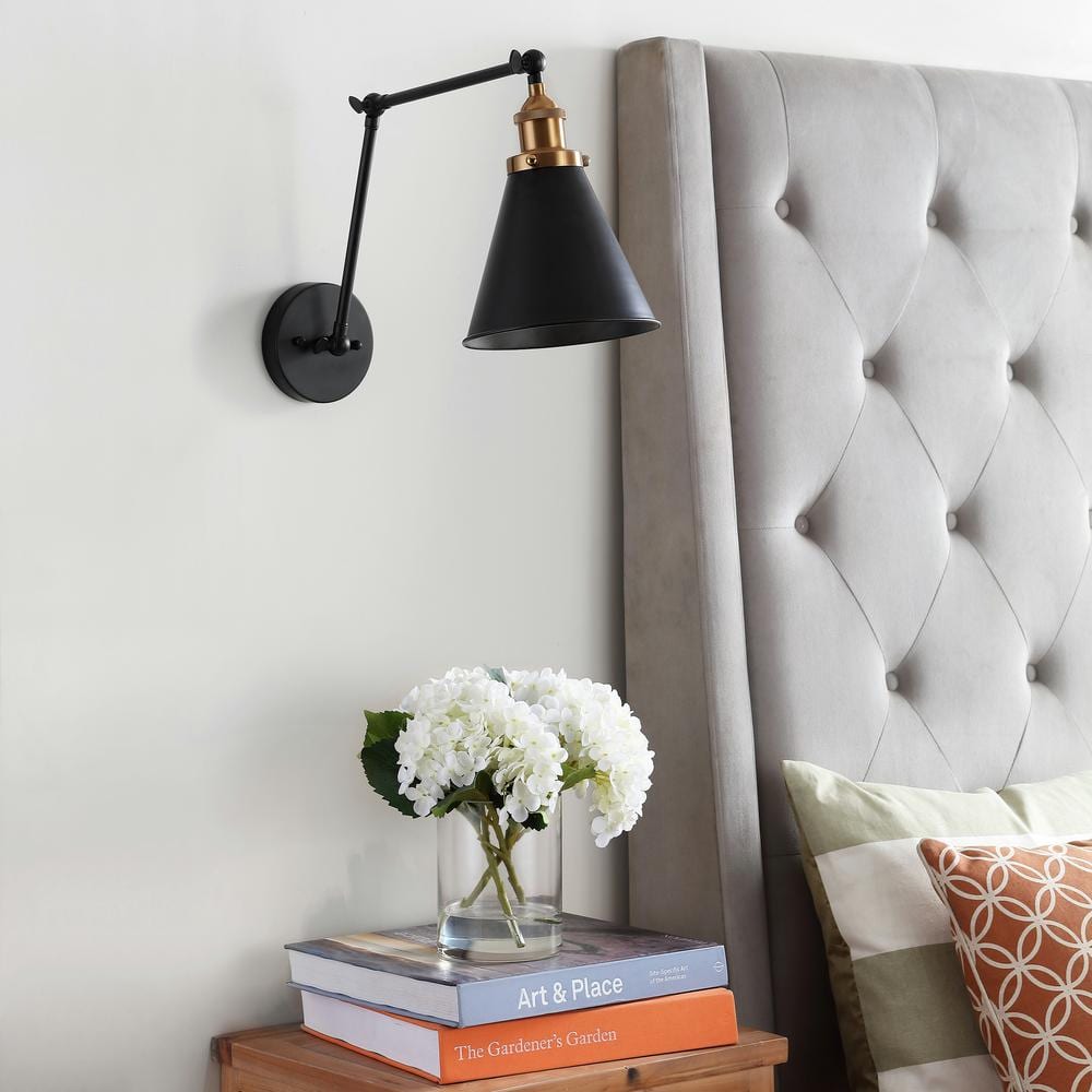Rover 30.5'' Adjustable Arm Metal LED Wall Sconce, Black Satin Finish