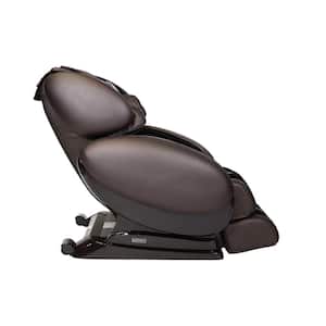 IT-8500 X3 Brown Deluxe 3D Massage Chair with Bluetooth Compatibility and Lumbar Heat