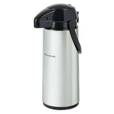 12-Cup Stainless Steel Coffee Urn Dispenser with Carry Handle