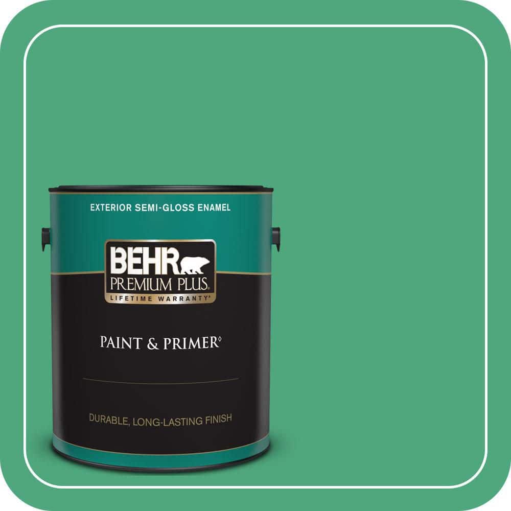 1 gal. #P420-5 Shamrock Green Semi-Gloss Enamel Exterior Paint & Primer price history on PriceWatchPro