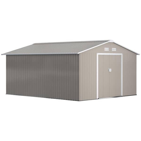 11 ft. W x 13 ft. D Metal Storage Shed（131.31 sq. ft. )