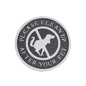 Please Clean Up After Your Pet Statement Plaque - Swedish Iron
