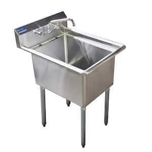 29 3/4" in. x 23 5/8" in. Stainless Steel One Compartment Utility Sink