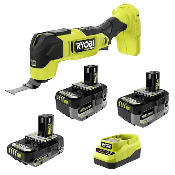 ONE+ 18V HIGH PERFORMANCE Kit w/ (2) 4.0 Ah Batteries, 2.0 Ah Battery, Charger, & FREE ONE+ HP Brushless Multi-Tool