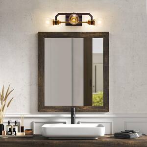 Detroit 3-Light Bronze/Aged Brass Modern Bathroom Vanity Light