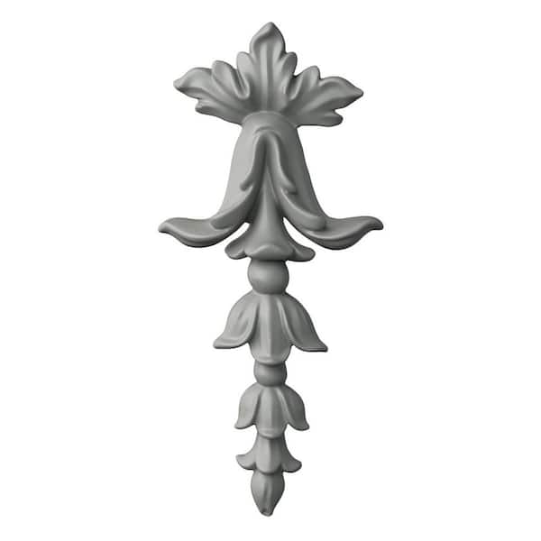 0.63 in. x 3.875 in. x 6.25 in. Polyurethane Applique and Onlay Moulding