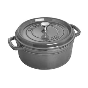 Cast Iron 4 qt. Round Cast Iron Dutch Oven in Graphite Grey with Lid