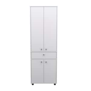 23.62 in. W x 17.17 in. D x 70.47 in. H Kitchen Storage Cabinet and Pantry in White