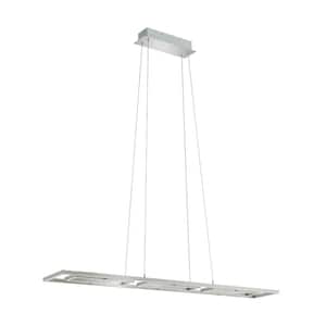 Tamasera 47.25 in. W x 72 in. H Satin Nickel Integrated LED Chandelier