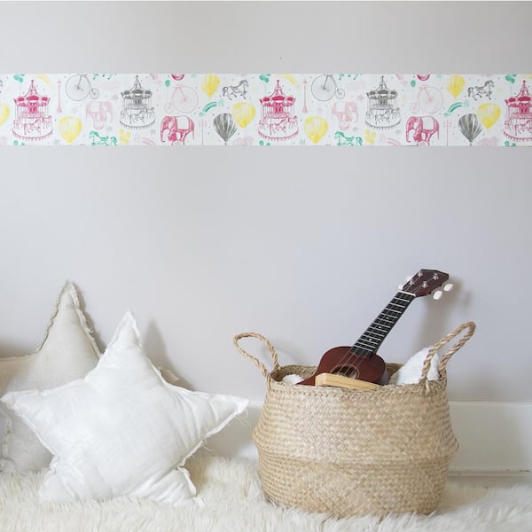 Carnival Toile Multi Wallpaper Border