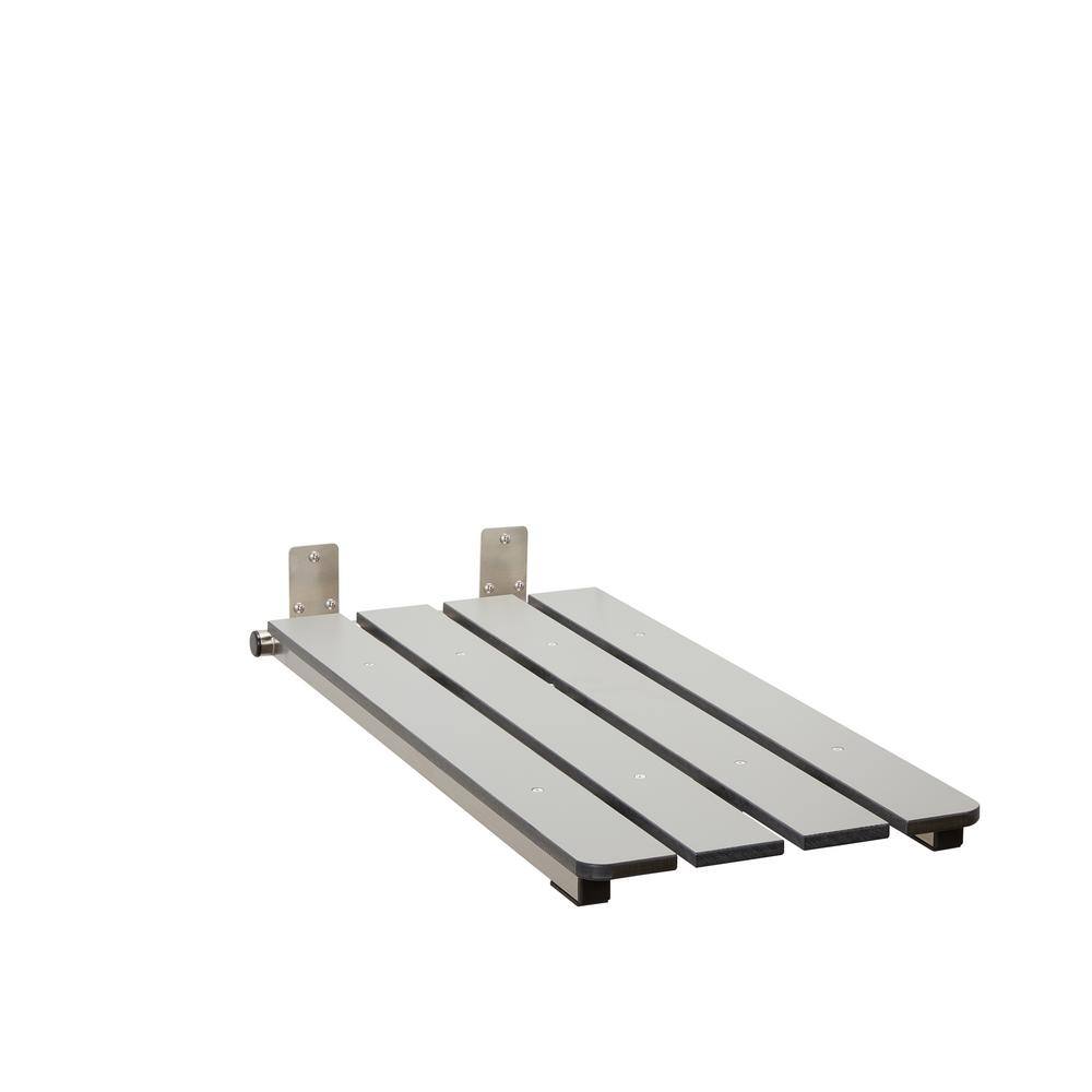 SEACHROME Hermosa 32" x 13.5" Back WallMount Folding Phenolic Gray Tub