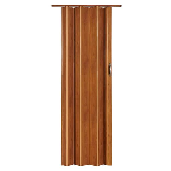 Spectrum Berkshire 36 in. x 80 in. Natural Oak Vinyl PVC Accordion Door with Hardware