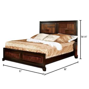 Patra in Acacia and Walnut Eastern King Bed