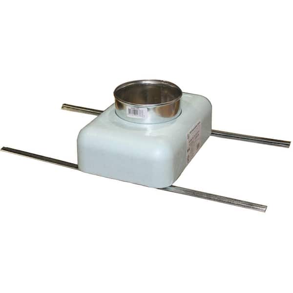 Master Flow GreenBoot 8 in. x 4 in. to 4 in. Pre-Sealed and Pre-Insulated R-6 Register Box with Installations Rails