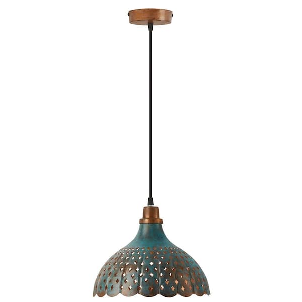 Copper patina deals pendant light