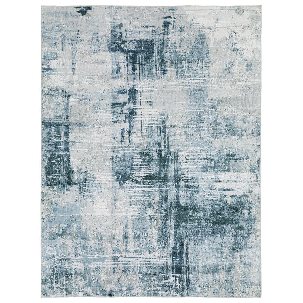 Home Decorators Collection Harmony Denim 2 ft. x 3 ft. Indoor Machine  Washable Scatter Rug 607211 - The Home Depot