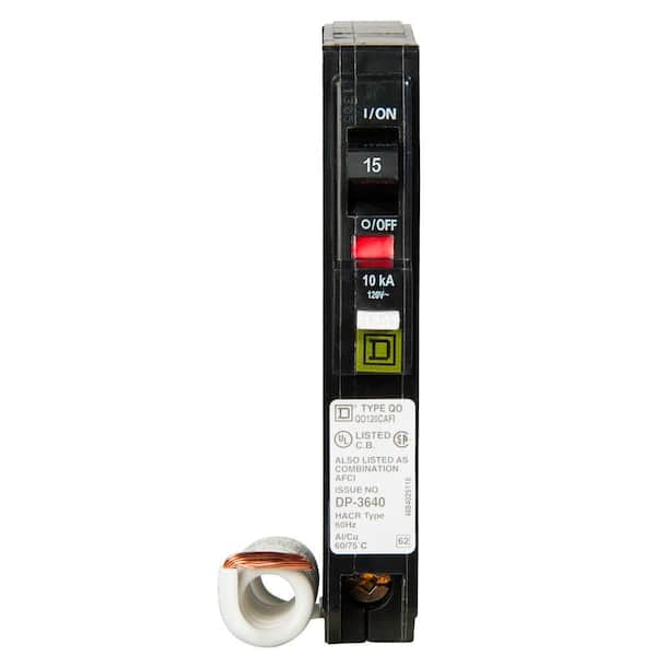 QO115 - Mini circuit breaker, QO, 15A, 1 pole, 120/240VAC, 10kA, plug in | Schneider Electric USA