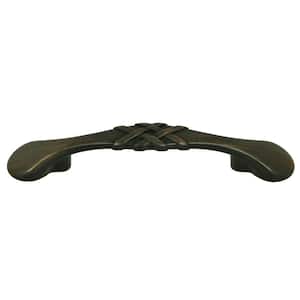 3 in. Center-to-Center Oil Rubbed Bronze Weave Cabinet Pull (10-Pack)