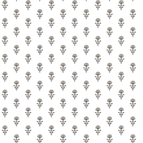 A-Street Prints Libby Stone Mini Floral Paper Non-Pasted Paper Wallpaper