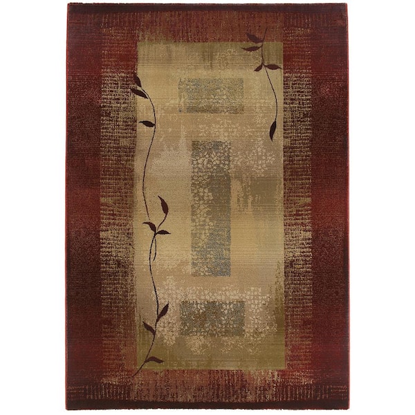 Home Decorators Collection Mantra Red 7 ft. x 9 ft. Area Rug
