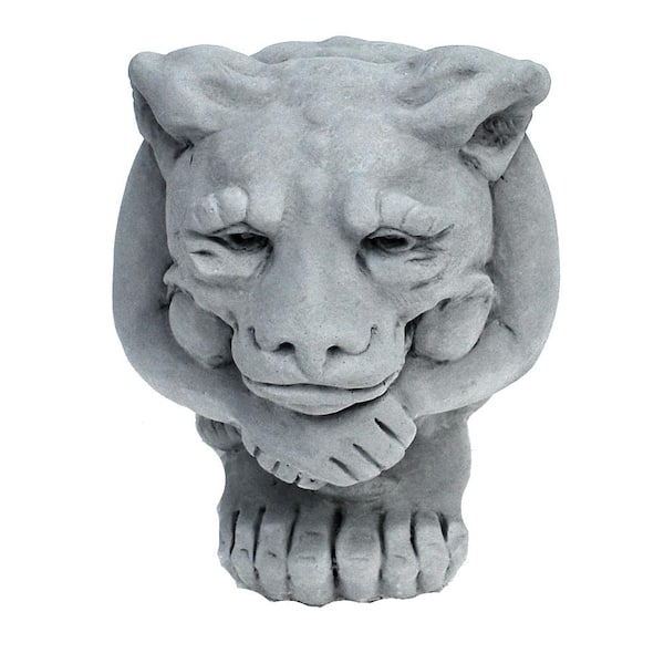 Nichols Bros. Stoneworks Cast Stone Small Igor Gargoyle Garden Statue Antique Gray