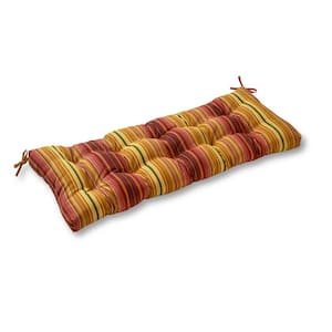 Kinnabari Stripe Rectangle Outdoor Swing/Bench Cushion