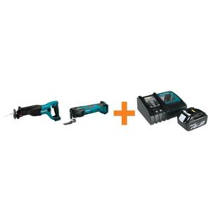 18-Volt LXT Lithium-Ion Cordless Reciprocating Saw and Multi-Tool with Battery and Charger Starter Pack (Tool-Only)