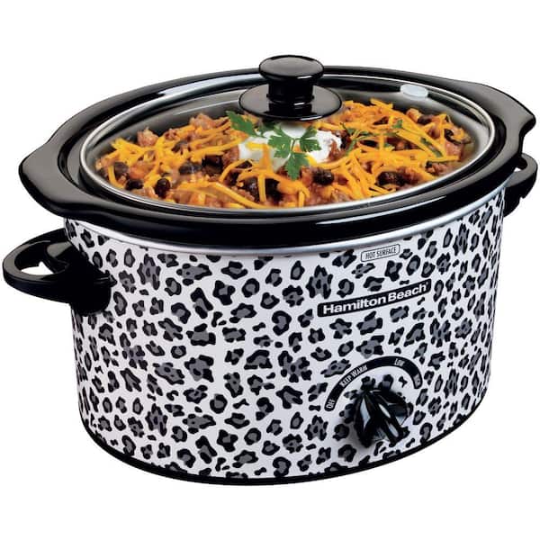 Hamilton Beach 3 qt. Slow Cooker with Cheetah Pattern Design-DISCONTINUED