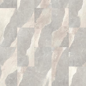 Take Home Sample - Elite 16.73 in. W Greystone Marble Click Lock Vinyl Tile Flooring