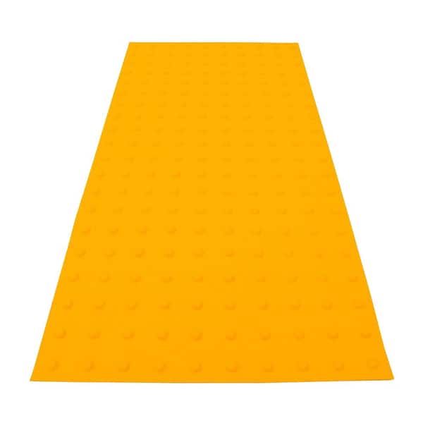 Safety Step TD PowerBond 24 in. x 4 ft. Federal Yellow ADA Warning Detectable Tile (Peel and Stick)