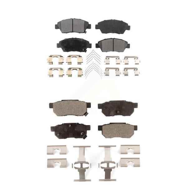 TEC Front Rear Ceramic Brake Pads Kit For Honda Fit Civic del Sol KTC-100495