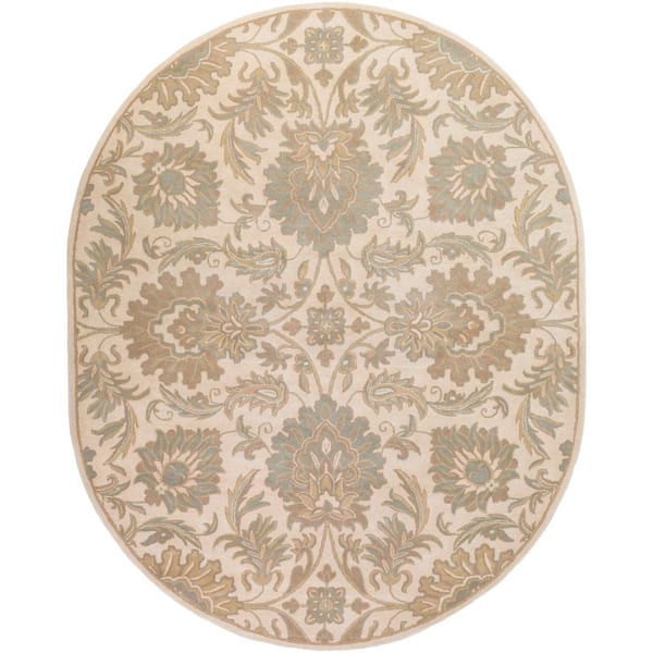 Artistic Weavers Vitrolles Beige 8 ft. x 8 ft. 10 ft. Oval Indoor Area Rug