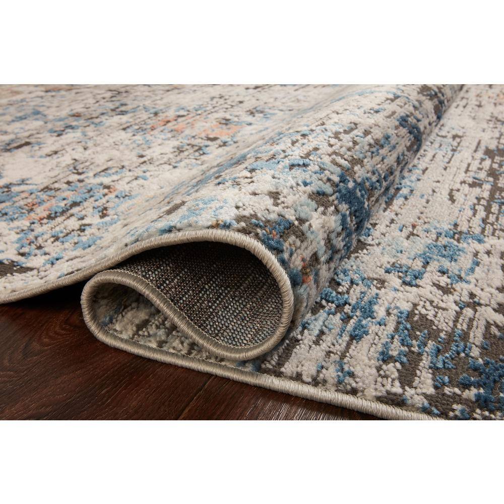 Rectangular Black Synthetic Area Rug 79" x 110"