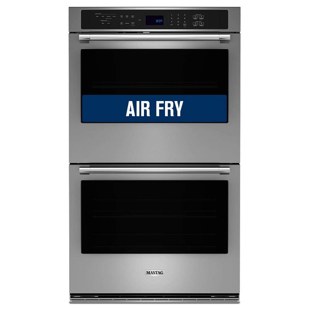 30 in. Double Electric Wall Oven with Convection Self-Cleaning in Fingerprint Resistant Stainless Steel