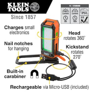 Rechargeable Personal Worklight, 460 Lumens, 2 Modes