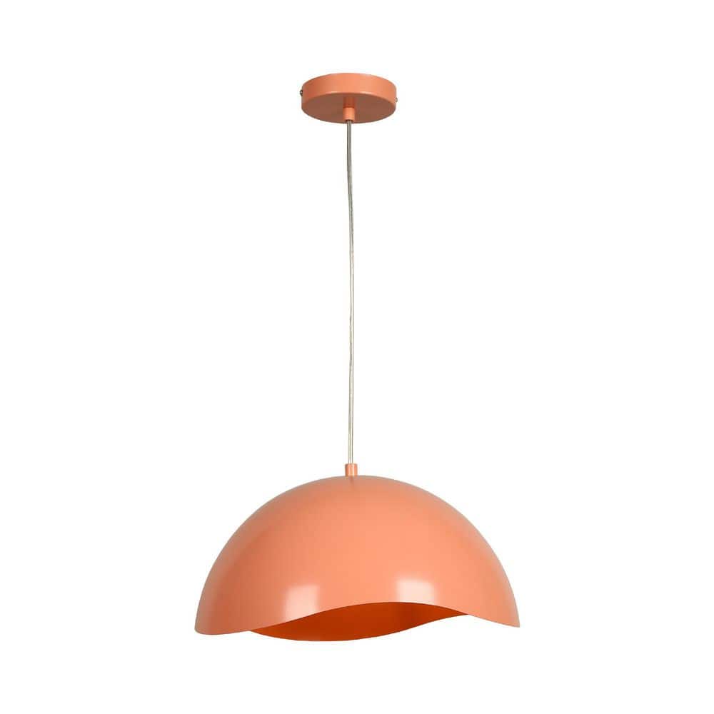 60-Watt 1-Light Pink Modern Pendant Light with Sleek Dome Iron Shade, No Bulbs Included price history on PriceWatchPro