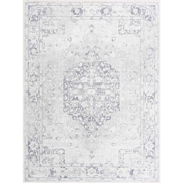 HAUTELOOM Akram 5 ft. X 7 ft. Cream, Antrasit Area Rug