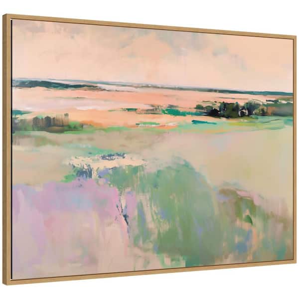 Sylvie "Pastel Horizon III" by Amy Lighthall Abstract Framed Art Print 32 in. x 42 in.