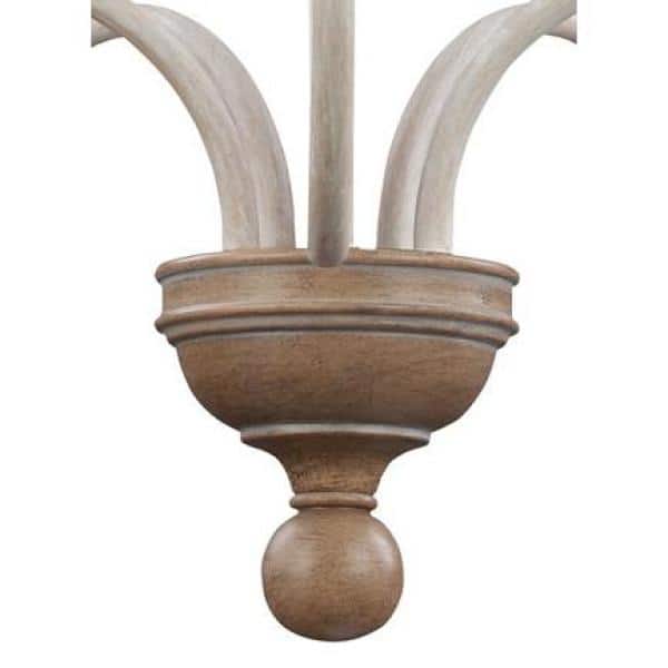 Colonial Farmhouse 9-Light Chandelier in Dark Weathered Zinc and Oak