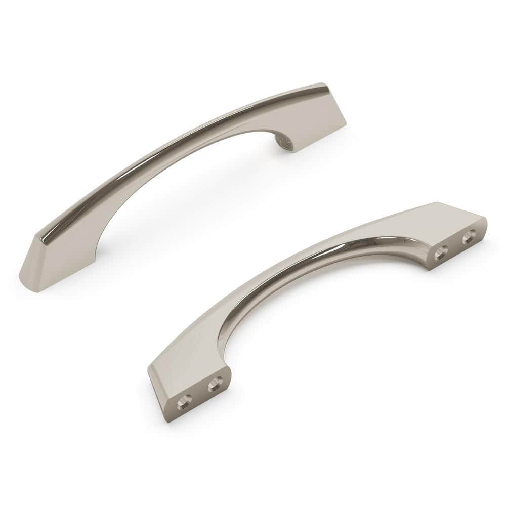 Greenwich Collection Pulls 3 and 3-3/4 in. Center to Center Polished Nickel Cabinet Arch Pull price history on PriceWatchPro