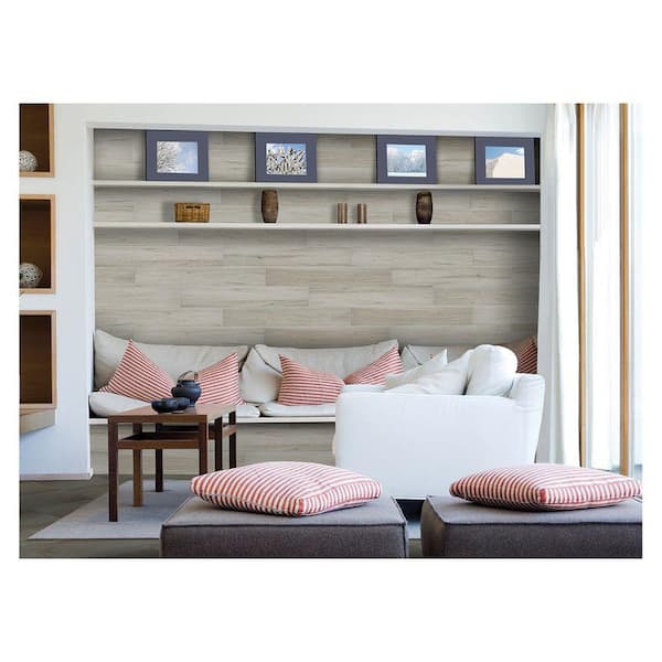 Marazzi Montagna Dovewood 6 in. x 36 in. Glazed Porcelain Floor