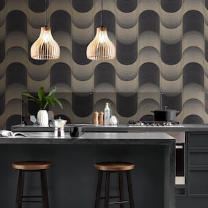 Eclipse Black and Gold Removable Wallpaper