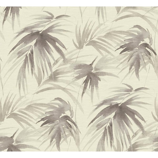 SCOTT LIVING Darlana Pewter Grasscloth Pewter Grass Cloth Peelable Roll (Covers 68 sq. ft.)