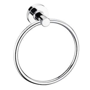 Kree Wall Mounted Towel Ring in Polished Chrome