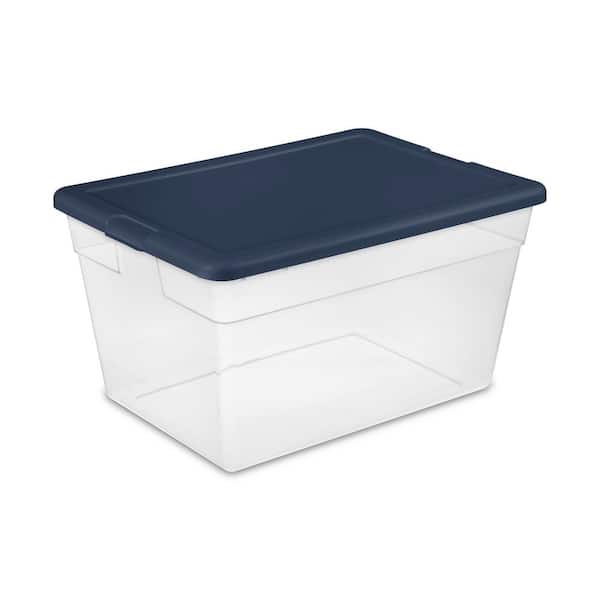 Sterilite 16 Qt. Clear Stacking Storage Container Tub (24-Pack)