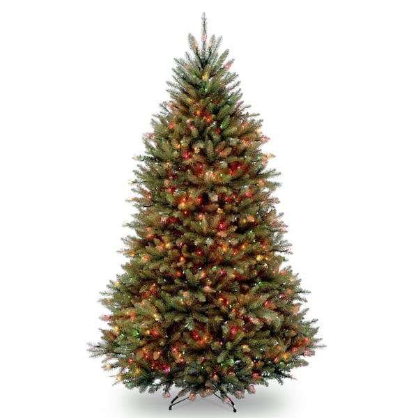 National Tree Company 10 ft. PowerConnect Dunhill Fir Artificial Christmas Tree with Dual Color LED Lights