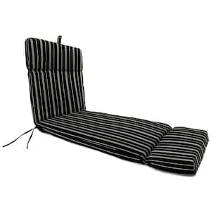 72 in. L x 22 in. W x 3.5 in. T Outdoor Chaise Lounge Cushion in Platt Ink