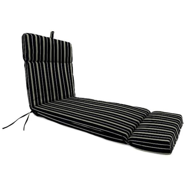 Jordan Manufacturing 72 in. L x 22 in. W x 3.5 in. T Outdoor Chaise Lounge Cushion in Platt Ink